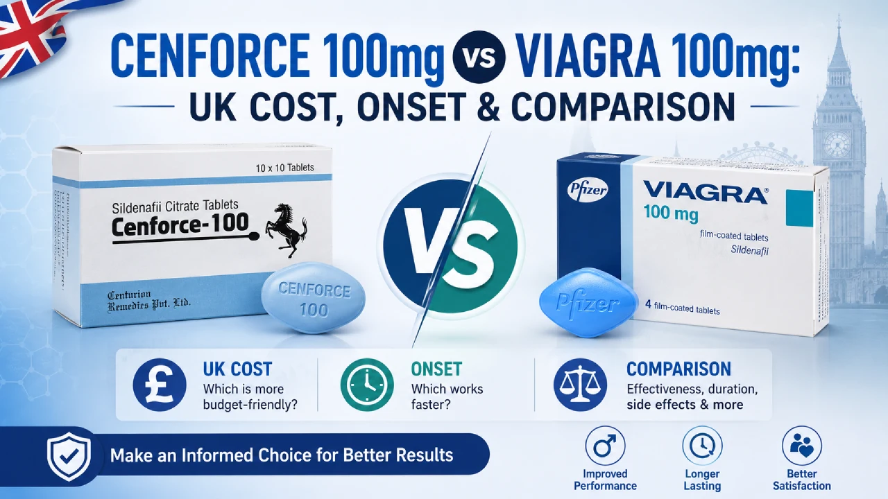 Cenforce 100mg vs. Viagra 100mg